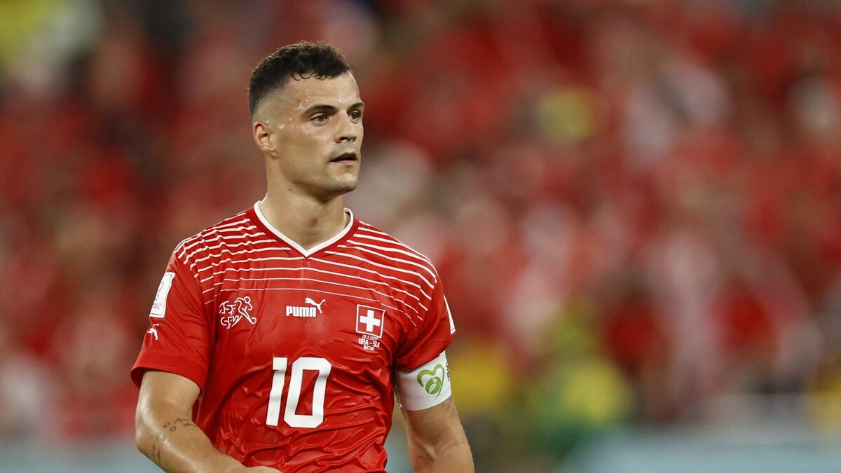 Granit Xhaka plays an important role for Switzerland in the Euros.