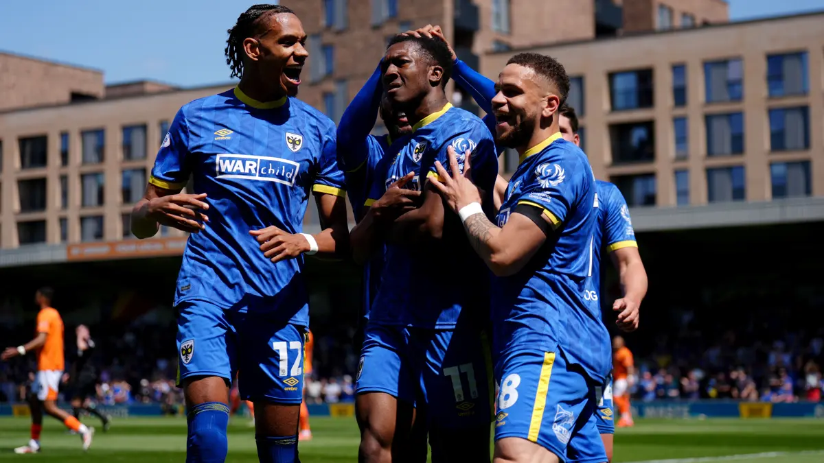 AFC Wimbledon triumph over Notts County to advance to League Two play-off final
