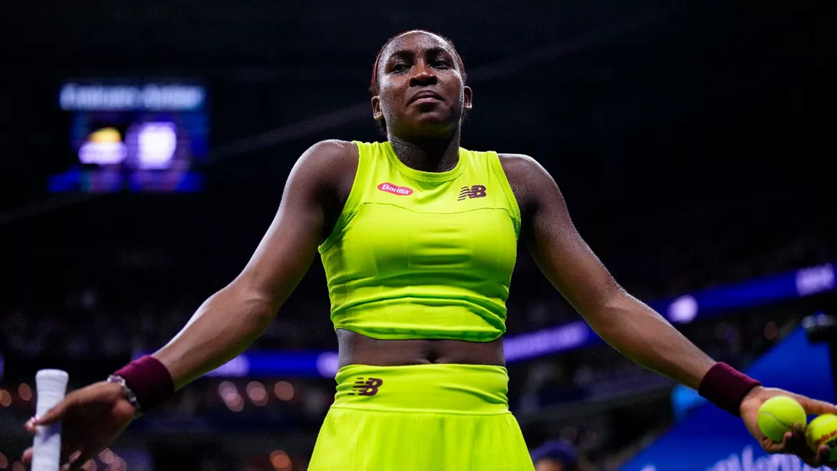 Gauff through to first US Open final after protest disrupts semi-final