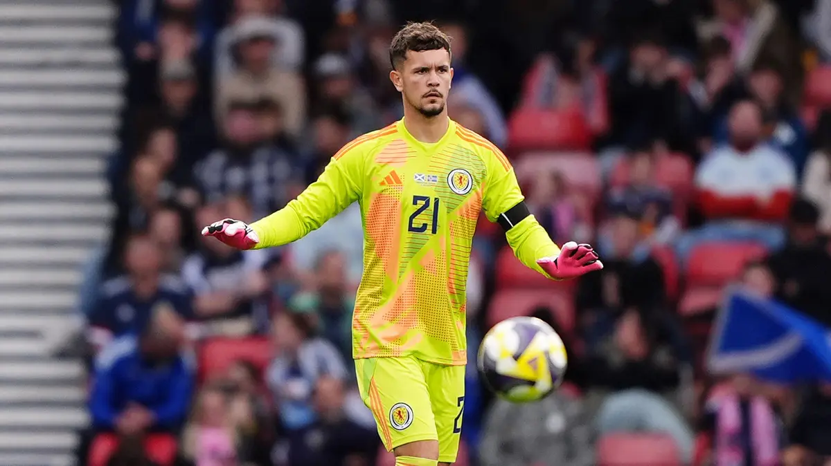 Scotland goalkeeper Cieran Slicker has debut to forget in home defeat to Iceland